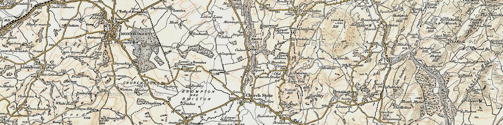Old map of Alport in 1902-1903