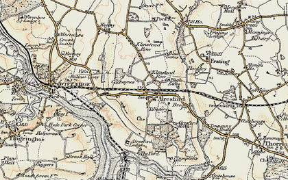 Old map of Alresford Grange in 1898-1899