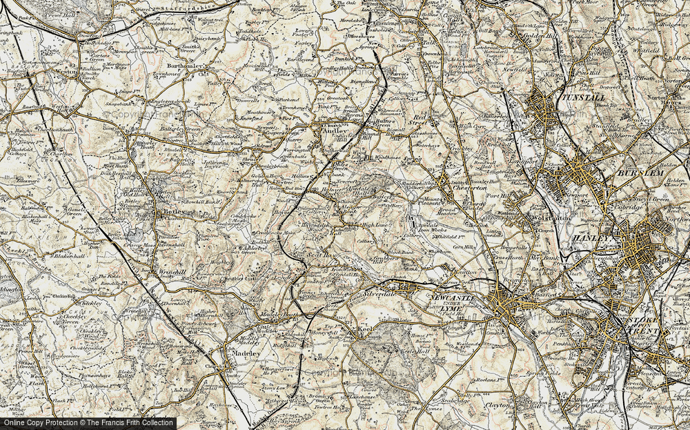 Old Map of Alsagers Bank, 1902 in 1902