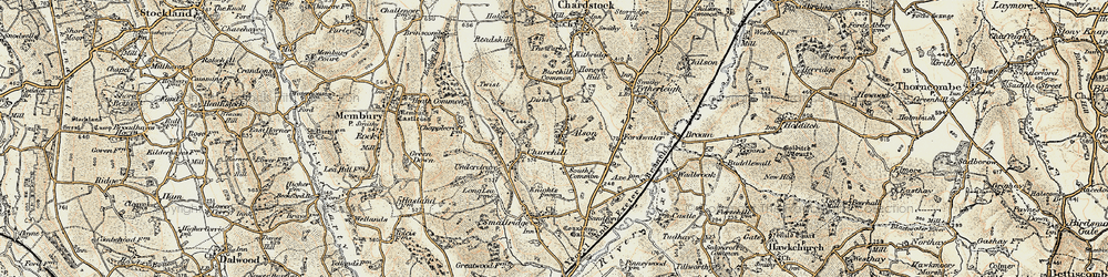 Old map of Alston in 1898-1899