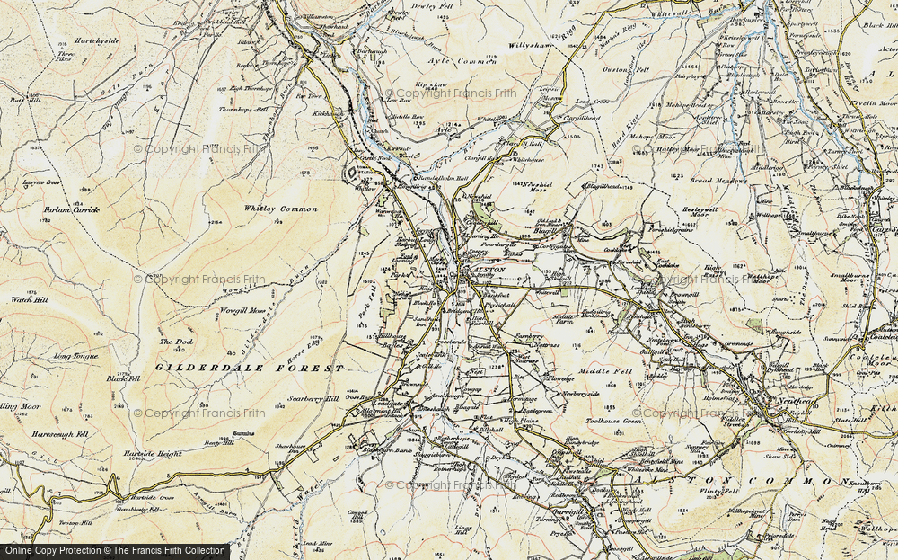 Old Map of Historic Map covering Annat Walls in 1901-1904