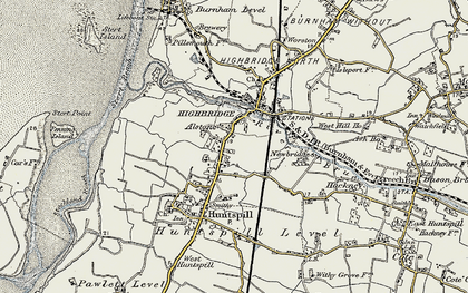 Old map of Alstone in 1899-1900