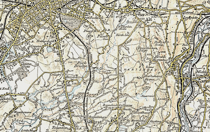 Old map of Alt Hill in 1903