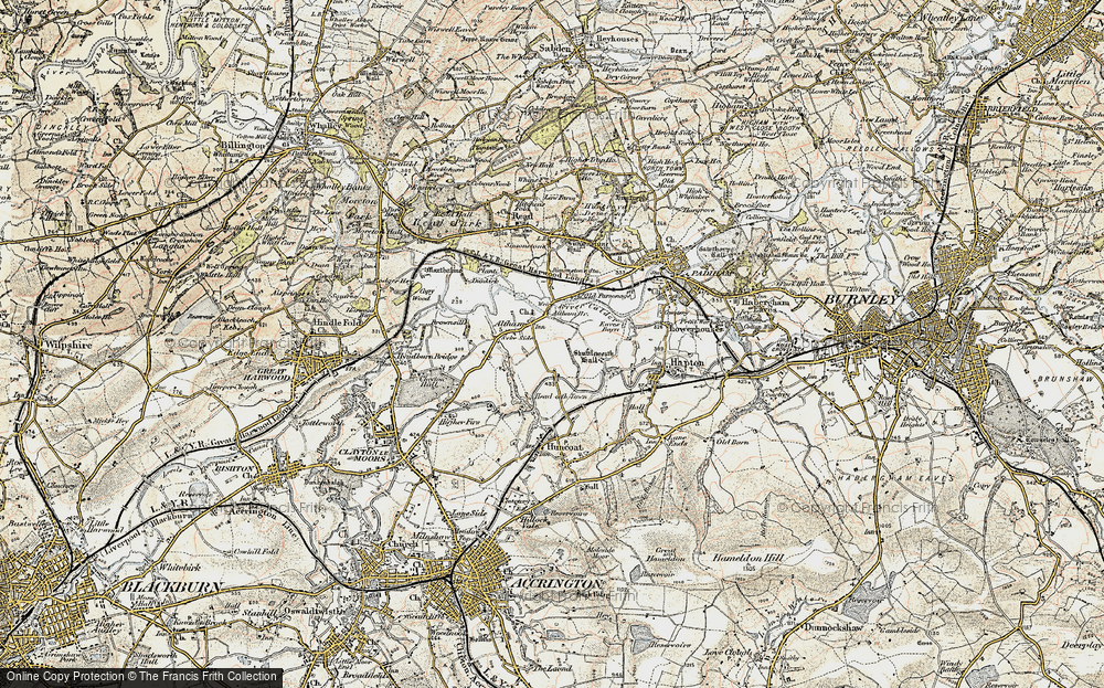 Old Map of Altham, 1903 in 1903