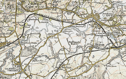 Old map of Altham in 1903