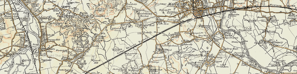 Old map of Altmore in 1897-1909