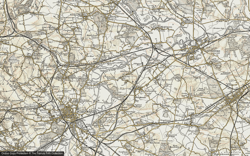 Old Map of Altofts, 1903 in 1903