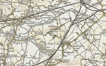 Old map of Altofts in 1903