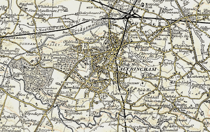 Old map of Altrincham in 1903