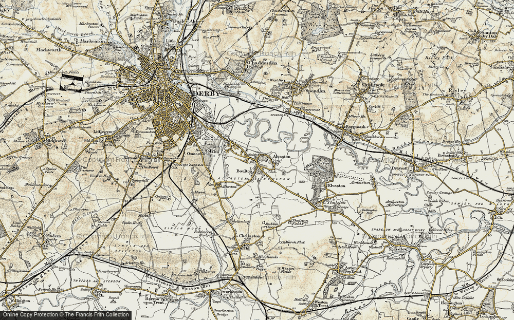 Old Map of Alvaston, 1902-1903 in 1902-1903