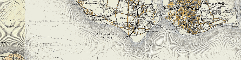 Old map of Alverstoke in 1897-1899