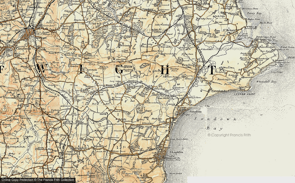 Old Map of Alverstone, 1899 in 1899