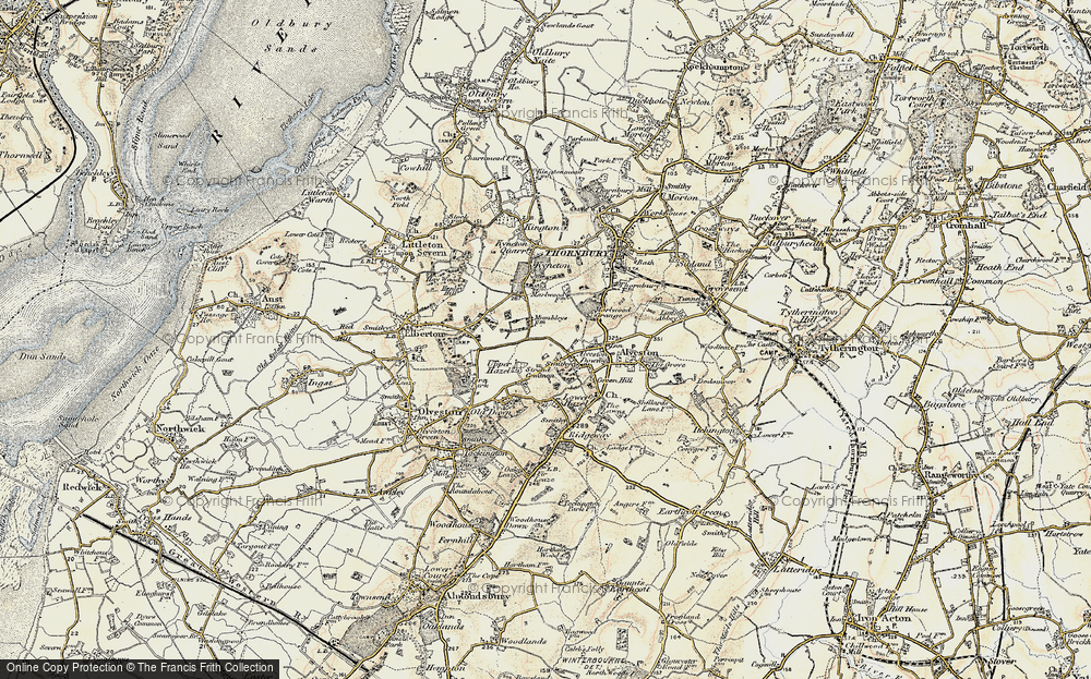 Old Map of Alveston Down, 1899 in 1899