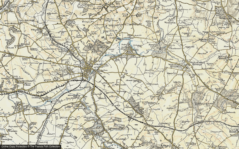 Old Map of Alveston Hill, 1899-1902 in 1899-1902