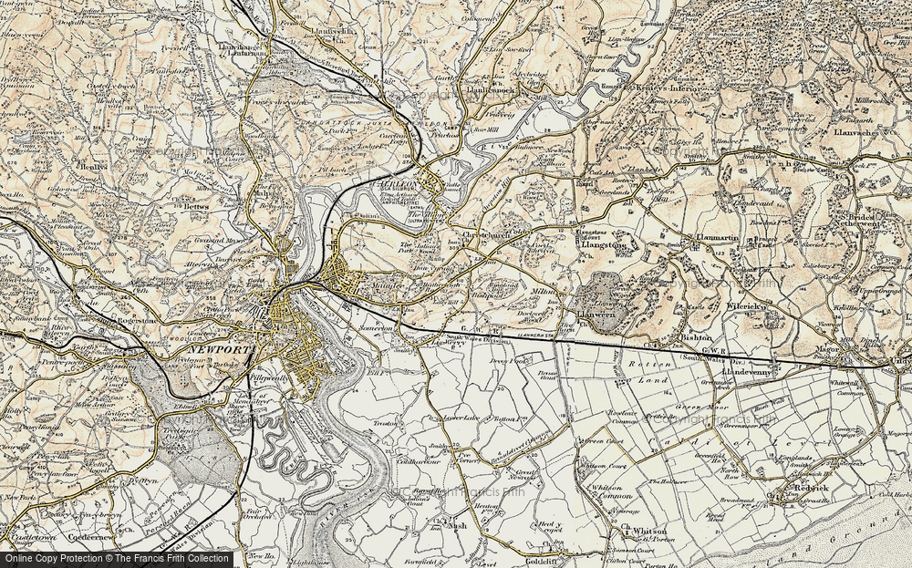Old Map of Alway, 1899-1900 in 1899-1900