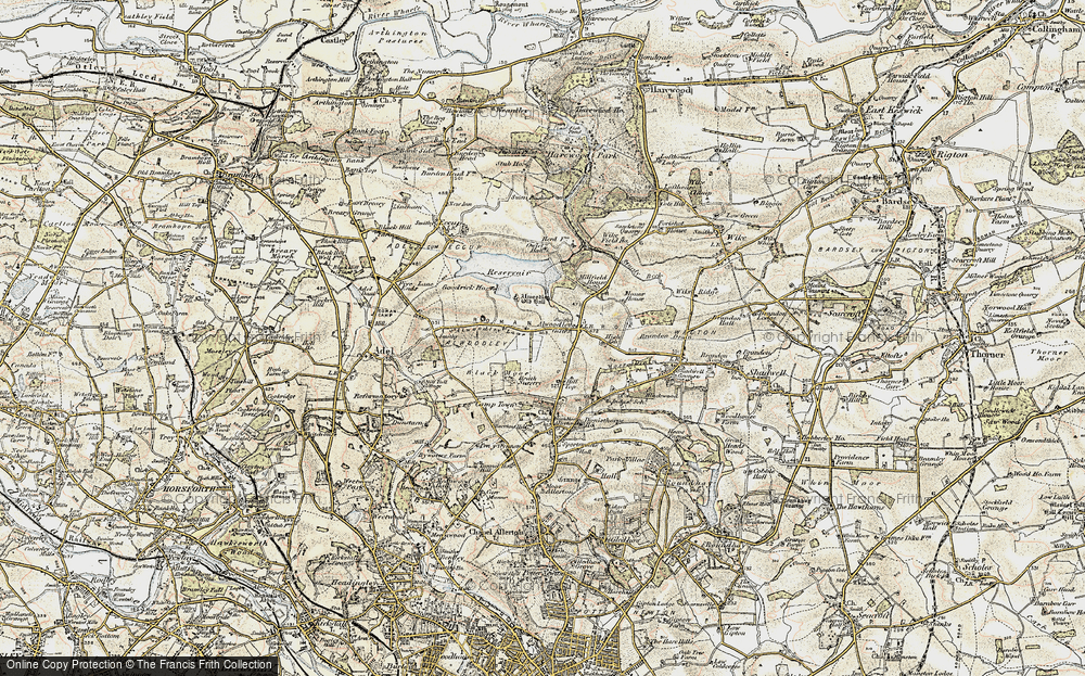 Old Map of Alwoodley, 1903-1904 in 1903-1904