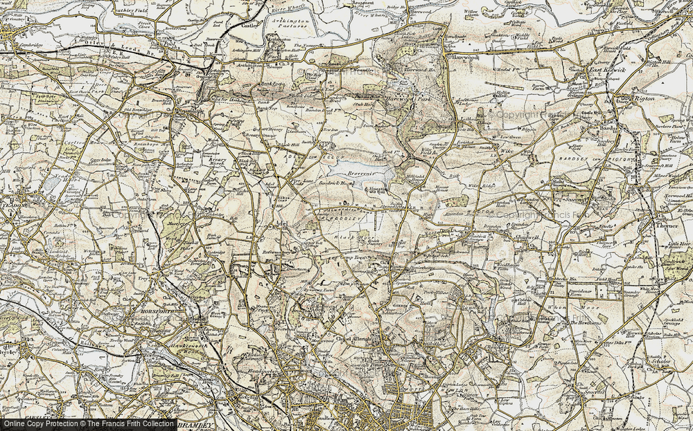 Old Map of Alwoodley Park, 1903-1904 in 1903-1904