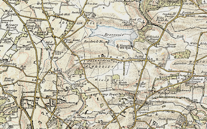Old map of Alwoodley Park in 1903-1904