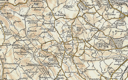 Old map of Amalebra in 1900