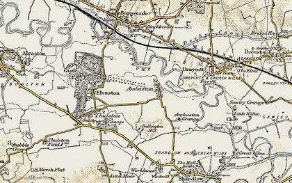 Old map of Bellington Hill in 1902-1903