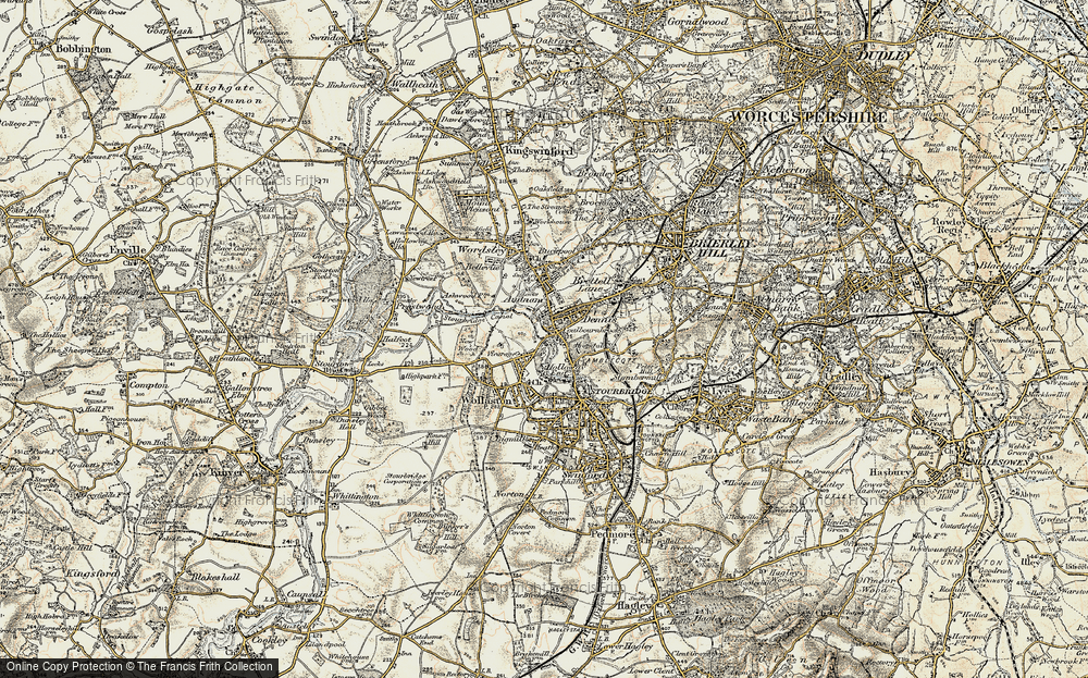 Old Map of Amblecote, 1901-1902 in 1901-1902