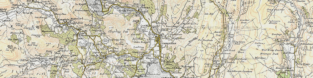 Old map of Ambleside in 1903-1904