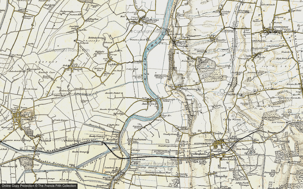 Old Map of Amcotts, 1903 in 1903