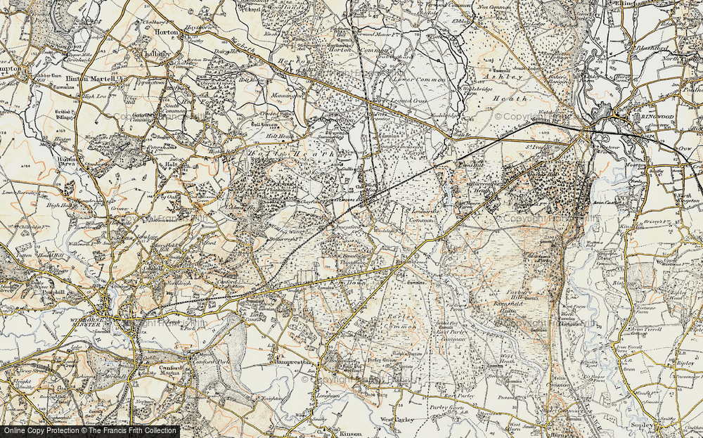 Old Map of Ameysford, 1897-1909 in 1897-1909