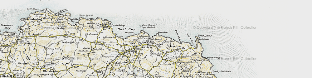 Old map of Amlwch Port in 1903-1910