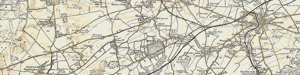 Old map of Amport in 1897-1899