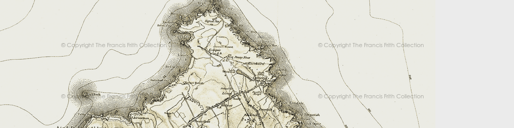 Old map of A' Beirghe in 1911