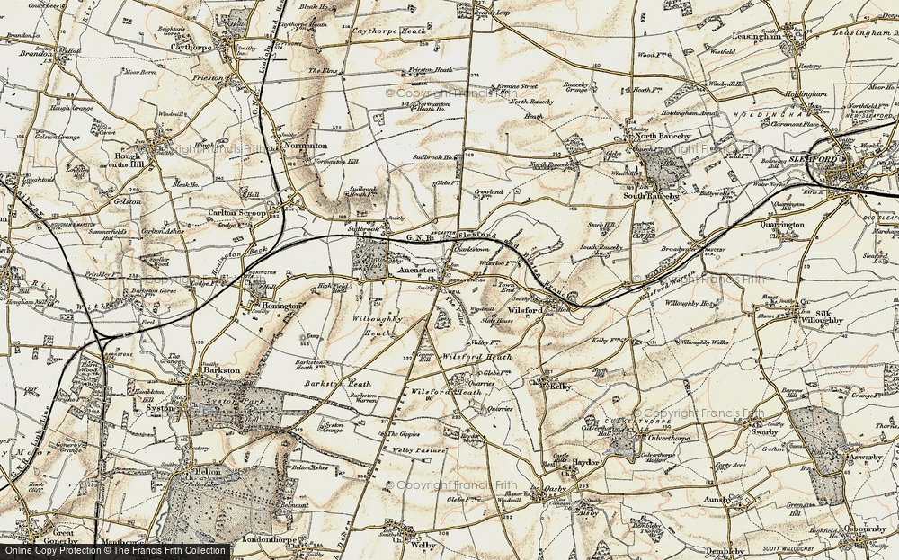 Old Map of Ancaster, 1902-1903 in 1902-1903