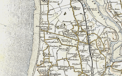 Old map of Anchorsholme in 1903-1904