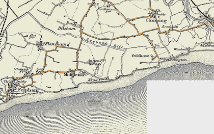 Old map of Ancton in 1897-1899