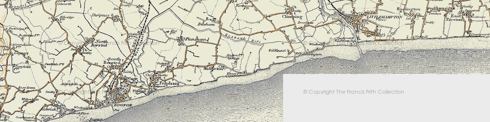 Old map of Ancton in 1897-1899