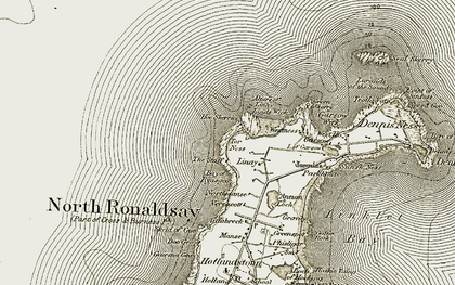 Old map of Antabreck in 1912