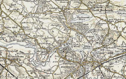 Old map of Anderton in 1902-1903