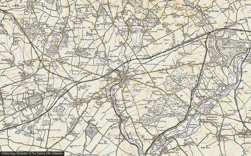 Old Map of Andover, 1897-1900 in 1897-1900