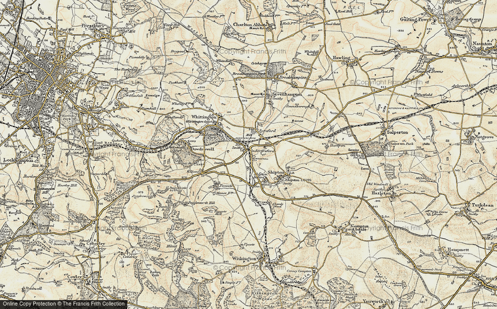 Old Map of Andoversford, 1898-1900 in 1898-1900