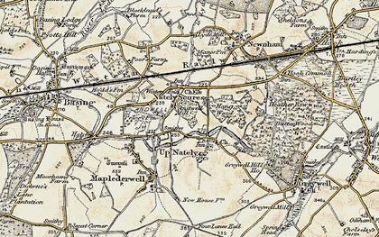 Old map of Andwell in 1900