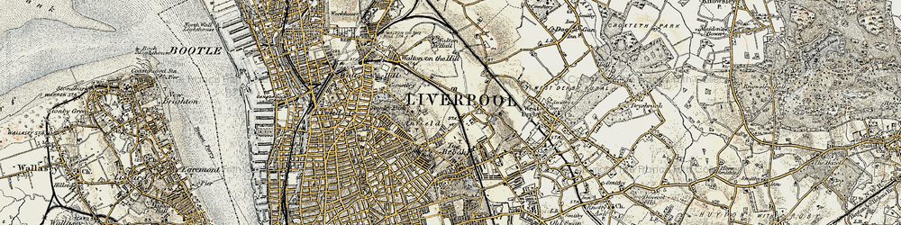 Old map of Anfield in 1902-1903