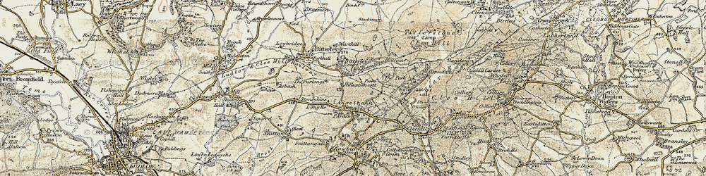 Old map of Angelbank in 1901-1902