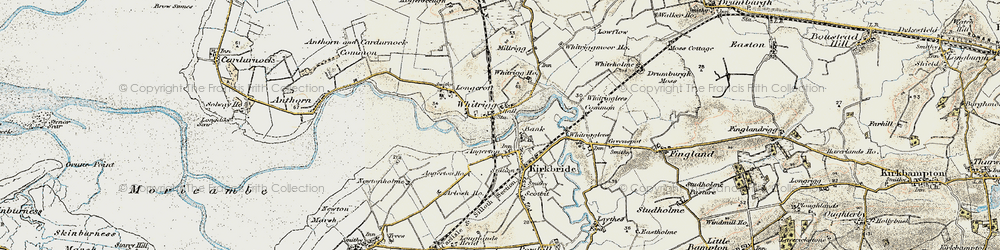 Old map of Whitrigg Ho in 1901-1904