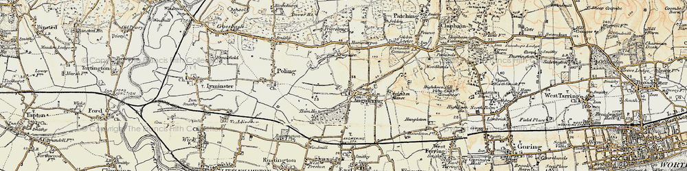 Old map of Angmering in 1897-1899