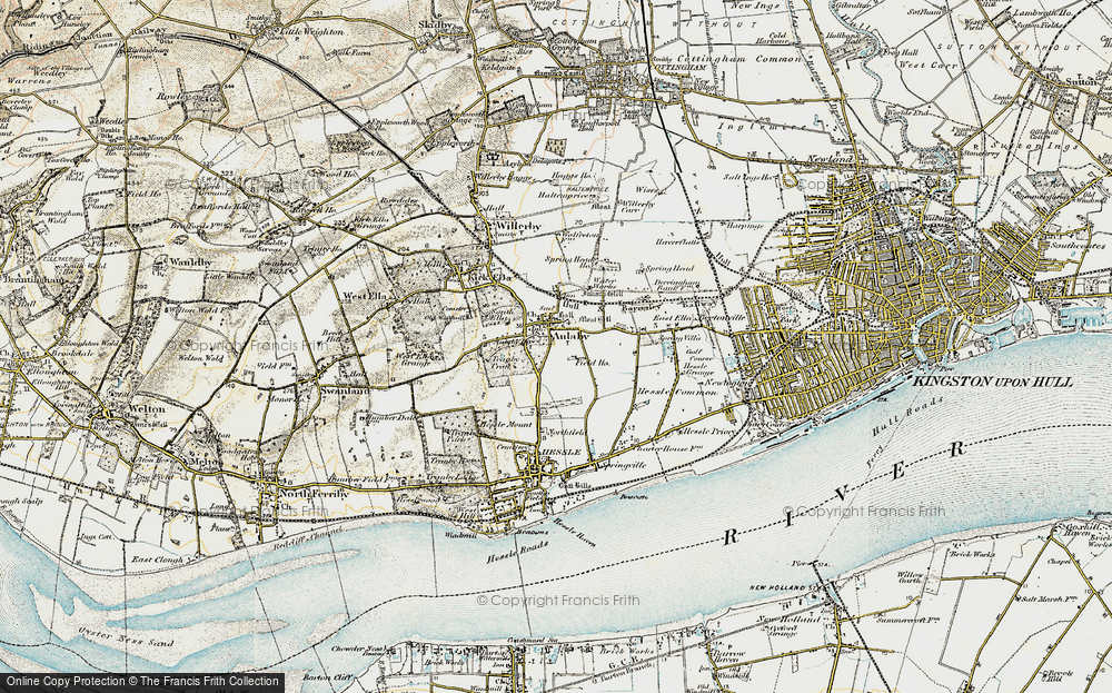 Old Map of Anlaby, 1903-1908 in 1903-1908