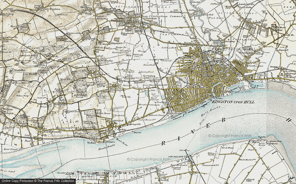 Old Map of Anlaby Park, 1903-1908 in 1903-1908