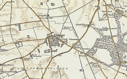 Old map of Anmer in 1901-1902