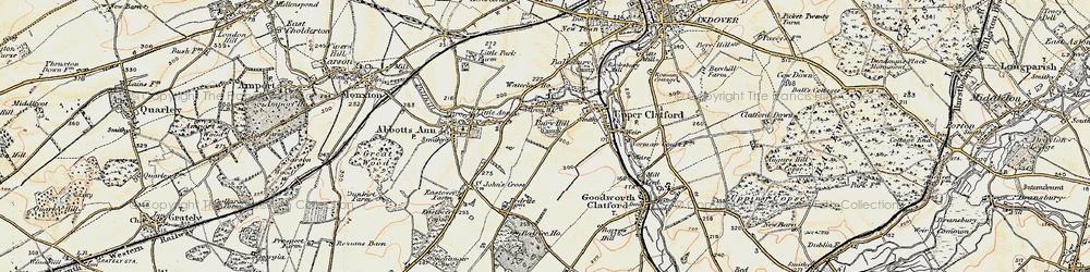 Old map of Anna Valley in 1897-1900