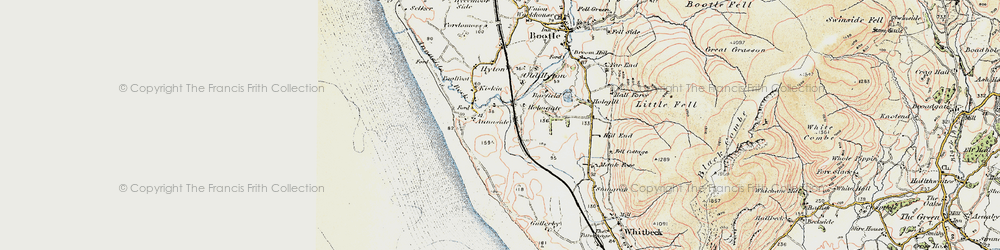 Old map of Annaside in 1903-1904