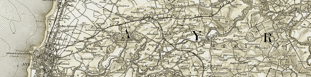Old map of Brocklehill in 1904-1906